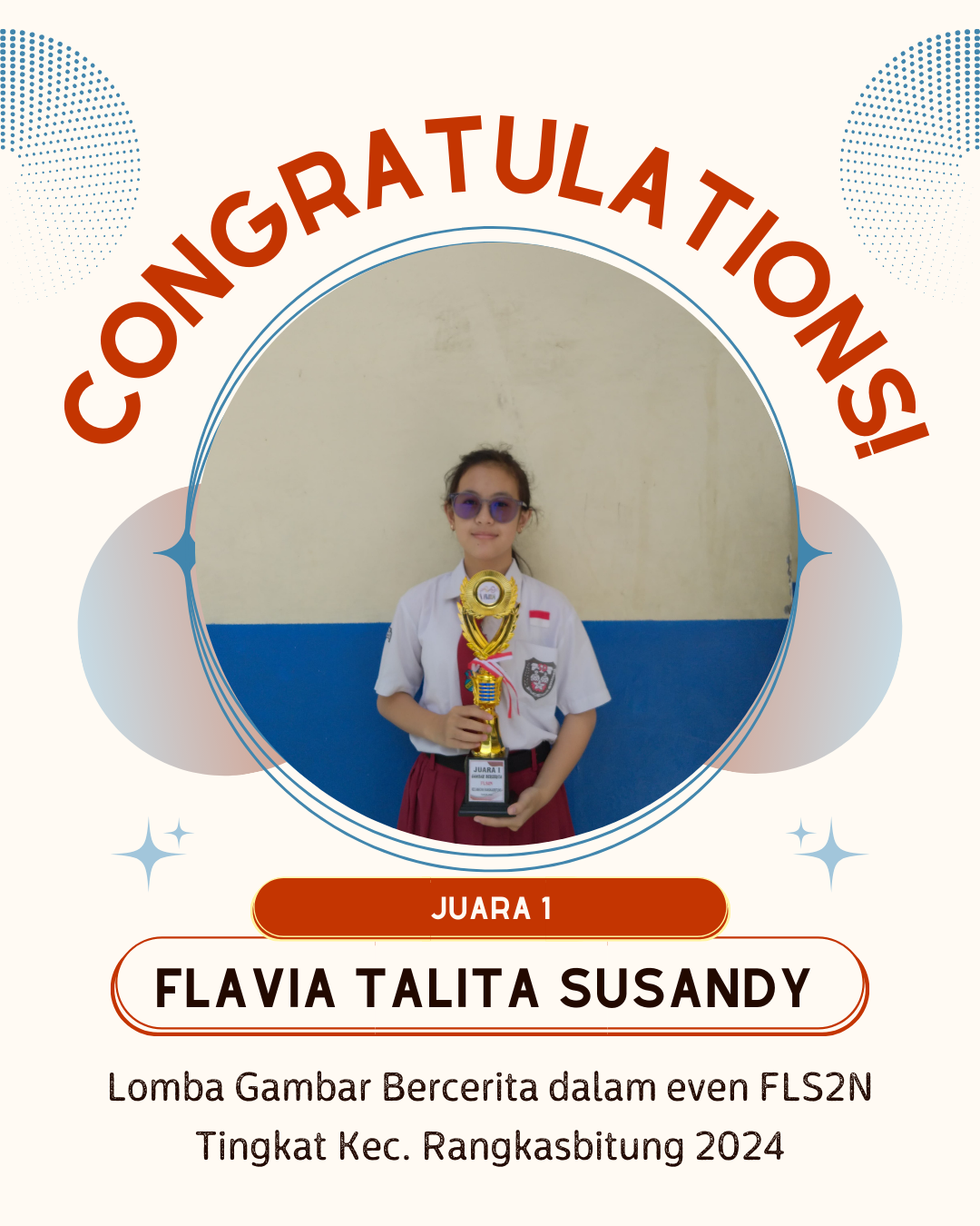 Prestasi Kejuaraan FLS2N SD Mardi Yuana Rangkasbitung Tahun 2024 Tingkat Kecamatan Rangkasbitung