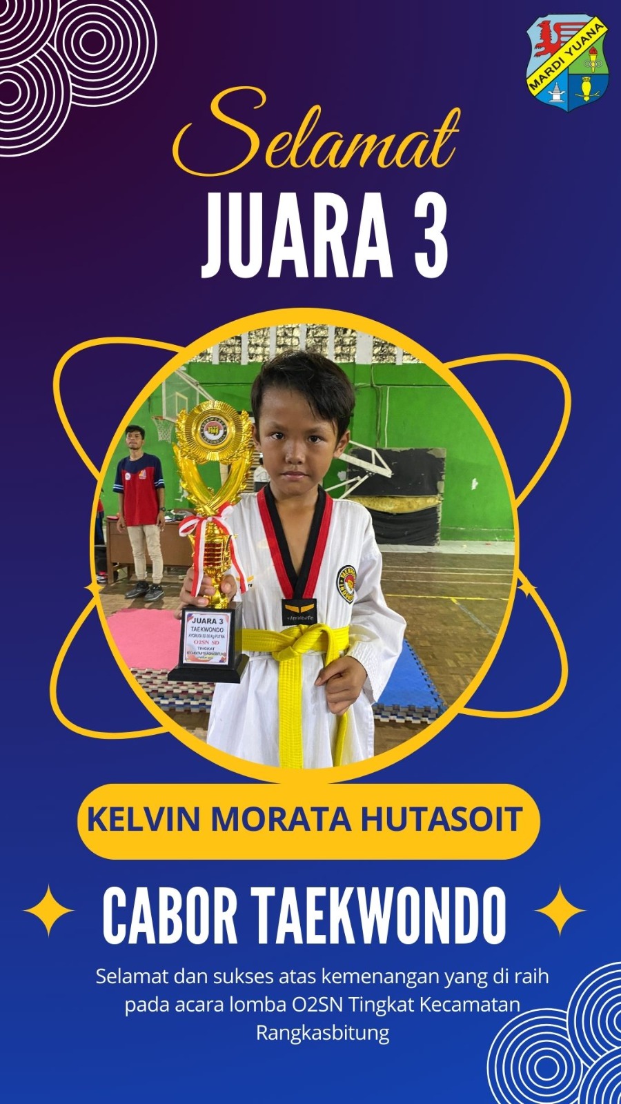 Prestasi Kejuaraan O2SN SD Mardi Yuana Rangkasbitung Tahun 2024 Tingkat Kecamatan Rangkasbitung