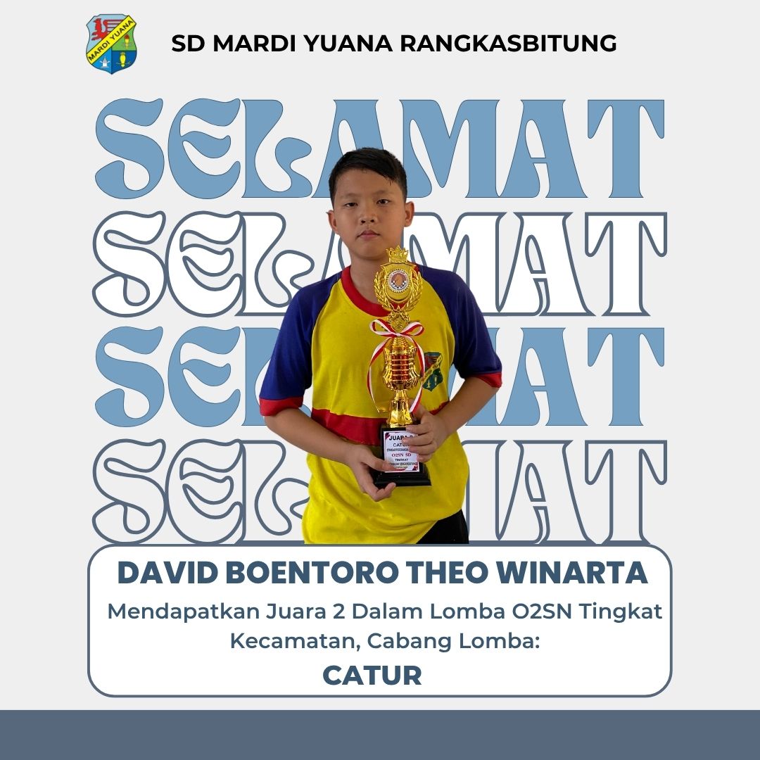Prestasi Kejuaraan O2SN SD Mardi Yuana Rangkasbitung Tahun 2025 Tingkat Kecamatan Rangkasbitung