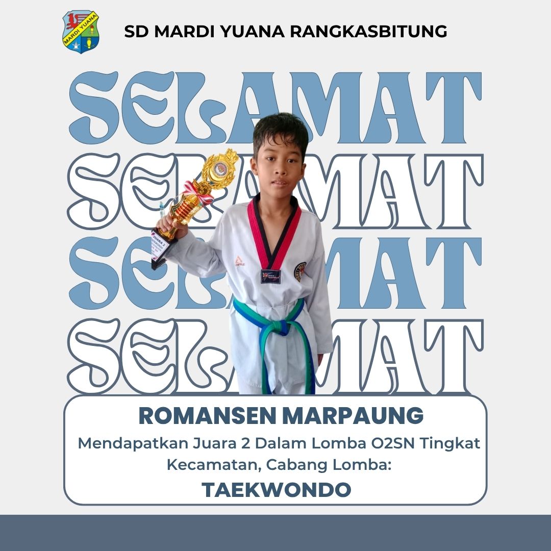 Prestasi Kejuaraan O2SN SD Mardi Yuana Rangkasbitung Tahun 2025 Tingkat Kecamatan Rangkasbitung